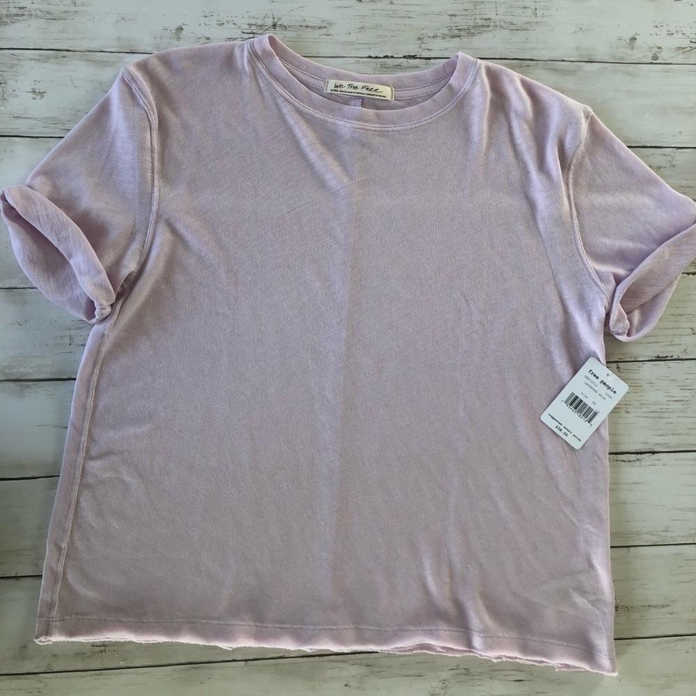 FREE PEOPLE t-shirt lavanderia milk - Picture 4 of 8